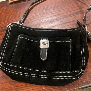 Guess Purse - small black suede.
